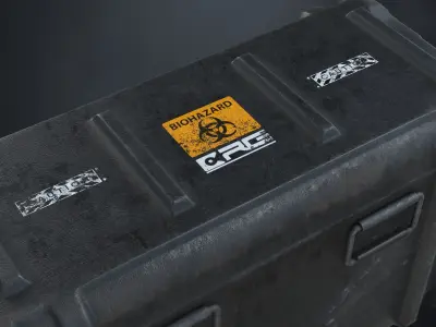 Bio Medical Storage Container Low-poly 3D model