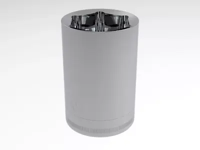 Deep Socket 10 mm 3D model
