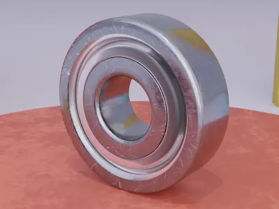 Bearing ball 3D model Textured