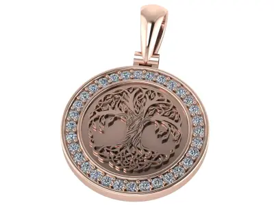Tree of life pendant  3D print model
