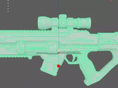 Red Rifle 3D model