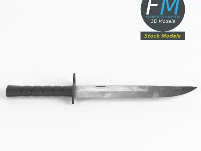Bayonet knife 3D model