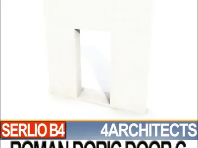 Renaissance Doric Door C Revit STL Printable 3D print model purchase