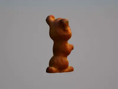 Toy dog Low-poly 3D model
