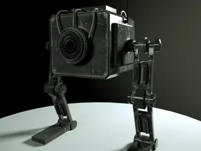 Super realistic Robot Low-poly 3D model