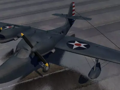 Grumman G-44 Widgeon 3D model