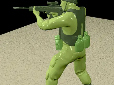 British Soldier re-built 3D model
