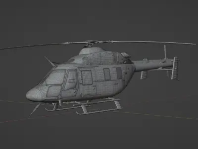 police helicopter 3D model purchase