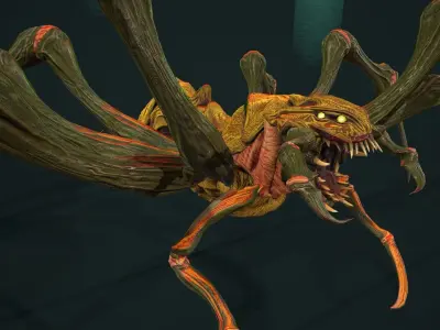 Spider 03 Low-poly 3D model