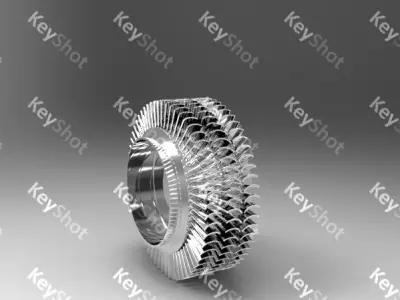 compressor blisk Free 3D model