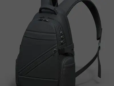 Backpack Camping Generic military human bag storqge baggage  Low-poly 3D model
