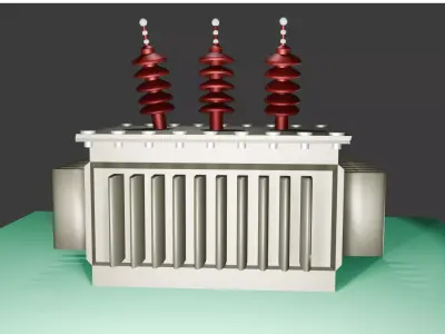 Electrical Transformer Free 3D model