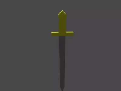 Low poly sword Free low-poly 3D model purchase