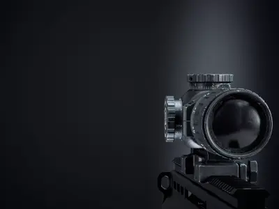 Leupold Mark-6 Scope Low-poly 3D model purchase