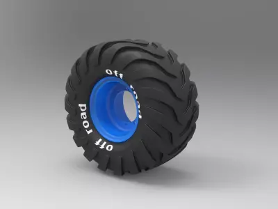 Offroad wheel 2 3D model