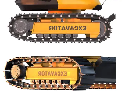 EXCAVATOR MECALAC 15 MC 3D model