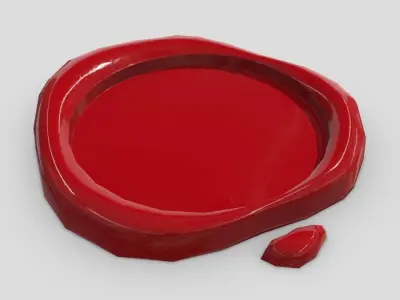 Wax Seal 3 Low-poly 3D model