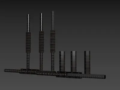 Connector fittings for buildings  3D model