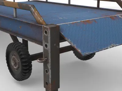 mobile loading ramp 01 3D model