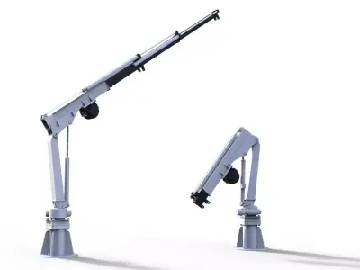 small ship crane 3D print model