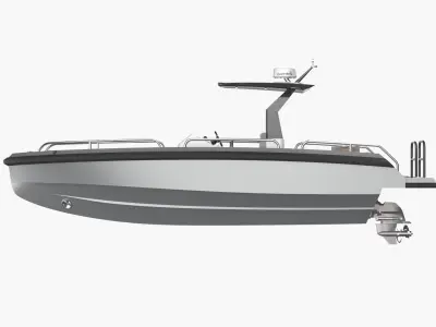 8 Meter Yacht Tender Runabout Diver 3D model