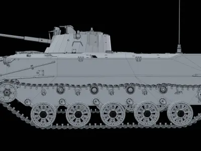 BMD-2 Base Mesh 3D model