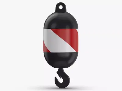 Liebherr LR Crane Hook Block 06 3D model