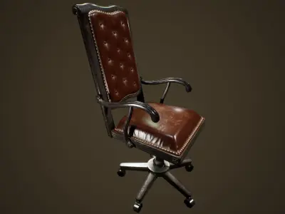 Cabinet Chair - PBR Game Ready  Low-poly 3D model purchase