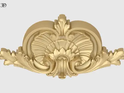 Shell With Acanthus Onlay 3D print model