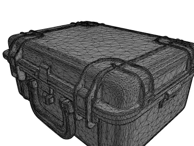 Rugged First Aid Kit Military Case Low-poly 3D model