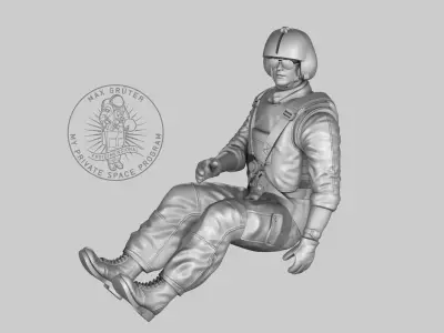 Helicopter Pilot 3D print model