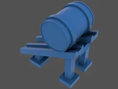 Littorio Class depth charges aft - Commercial lic - 1-200 scale 3D print model