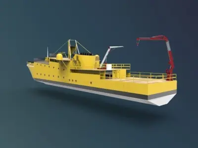 research ship type Y 3D model