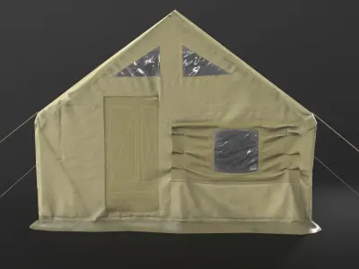Low poly Tent Low-poly 3D model
