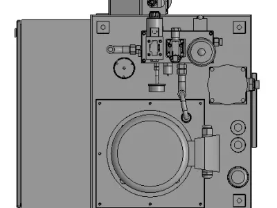Hydraulic station 40L 3D model