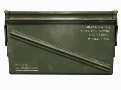 40mm Ammo Box Low-poly 3D model