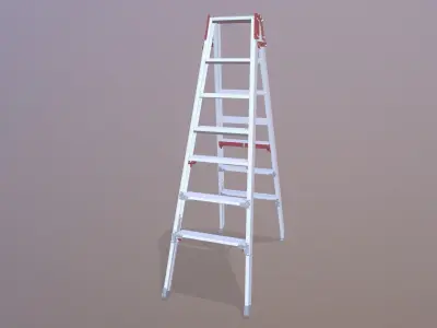 Aluminium Ladder 3D model