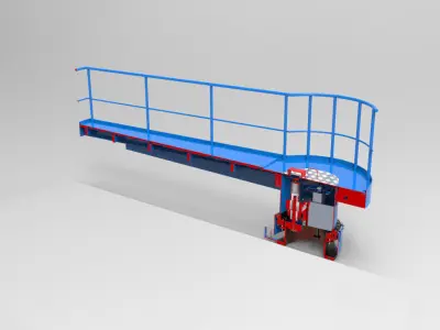 Rotating maintenance platform 3D model