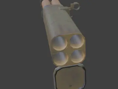 m202 rocket Low-poly 3D model