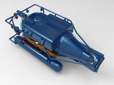 Submersible Underwater Vehicle 3D model