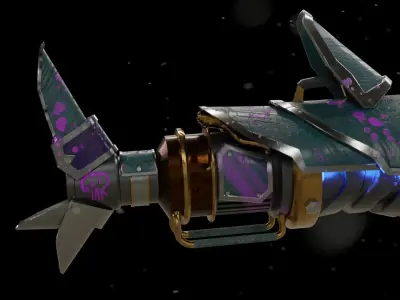 Fishbone bazooka 3D model