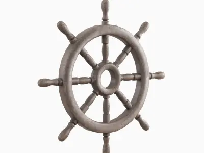 Vessel Wheel 05 Low-poly 3D model