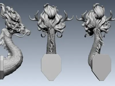 Dragon Portrait  Free 3D print model