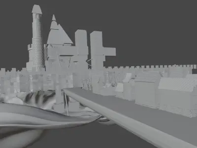 castle harry potter Free 3D model
