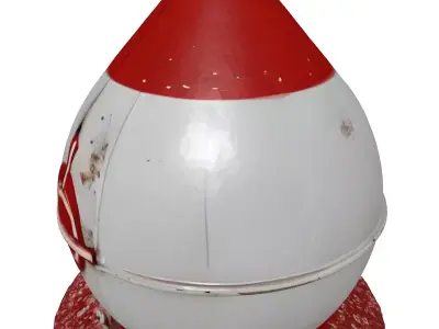 Stylized Target Bomb Prop 3D model