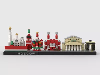 Moscow Skyline 3D model