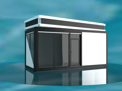 Modular office 15m2 3D model purchase