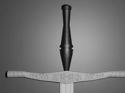 WITCHER SWORD GAME - READY 3D MODELS Low-poly 3D model