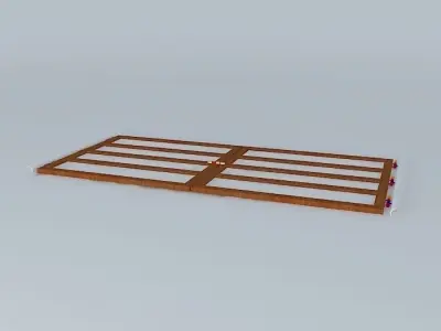 Architectural detail wooden frame Free 3D model