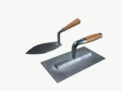 Masonry Trowel Low-poly 3D model